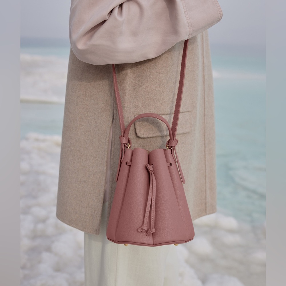 Polene ‘Numéro Huit Mini’ Bucket Bag in Blush NWOT